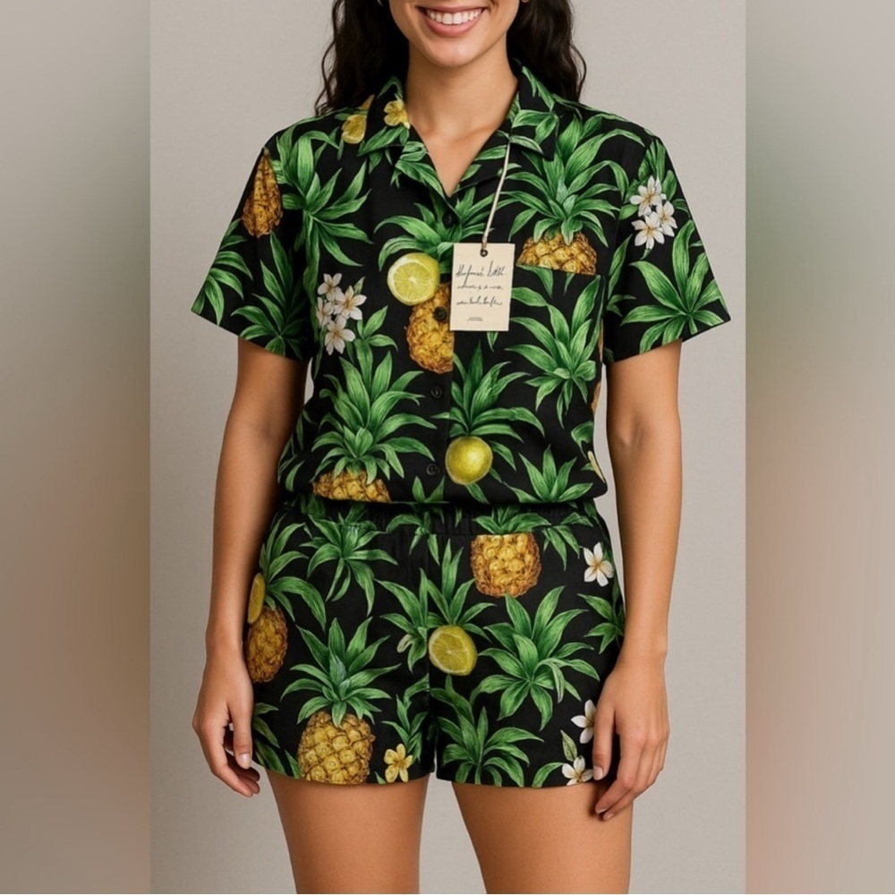 NEW Show Me Your Mumu Paradise PJ Set in Patrick's Pineapple Dream Small